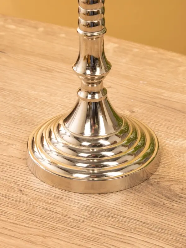 Подсвечник "Кубок" 13х13х50,5 см, алюминий, цв. Серебро