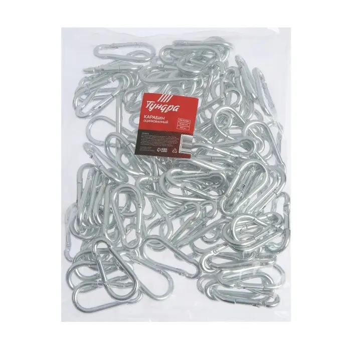 Карабин ТУНДРА krep, DIN5299С, 6&times;60 мм, оцинкованный