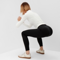 Леггинсы женские MINAKU: SPORTLY цвет чёрный, размер 44