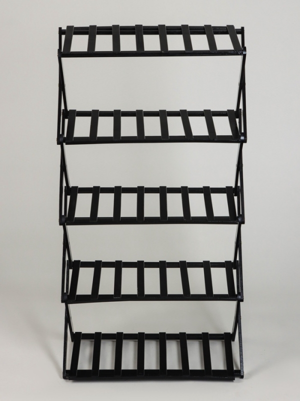 Подставка для цветов Greengo, 5 полок, 50 &times; 25 &times; 89 см, напольная, бамбук, чёрная