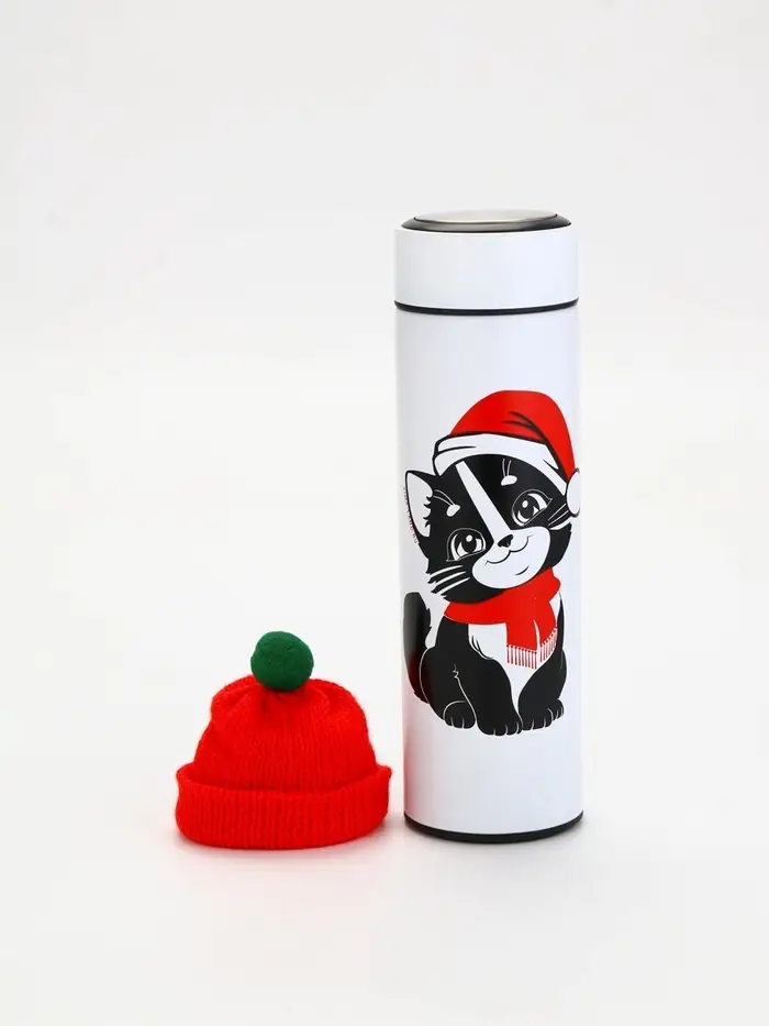 Термос с шапочкой &laquo;Котик&raquo;, 500 мл