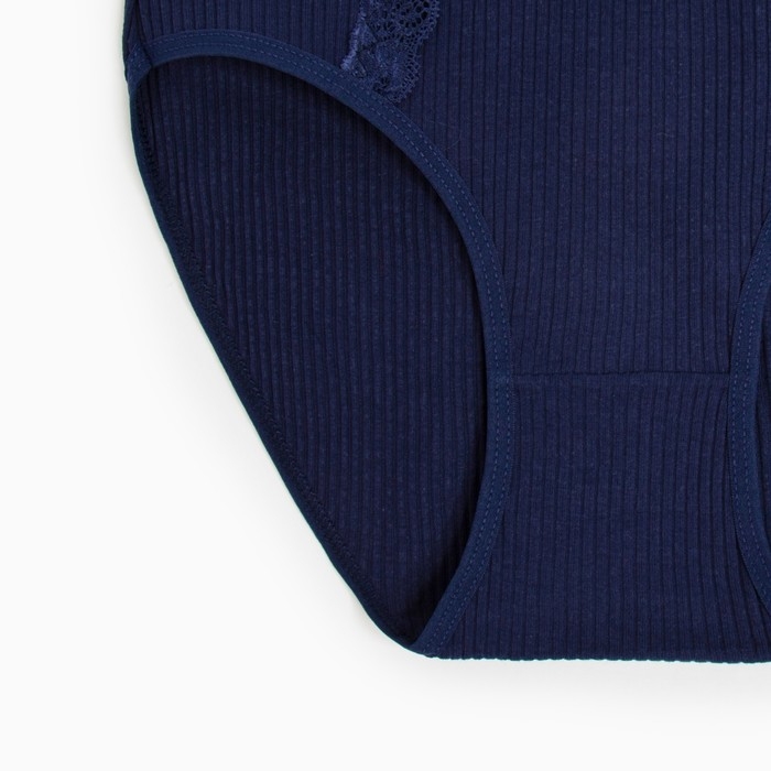 Трусы женские слипы, цвет темно-синий, р-р 50-52