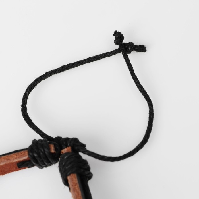 Браслет унисекс &laquo;Клык&raquo;, цвет чёрно-коричневый, d=7 см