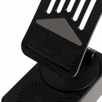 Портативная колонка 3 в 1 PS-50, держатель для телефона, power bank, 5 Вт, 1500 мАч, чёрная