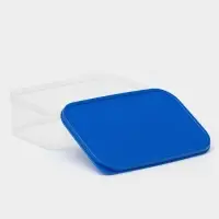 Контейнер пищевой Доляна, 1,2 л, цвет синий