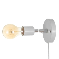 Спот "Дарни" с проводом 150 м и выкл. Е27 40Вт белый 10х10х10