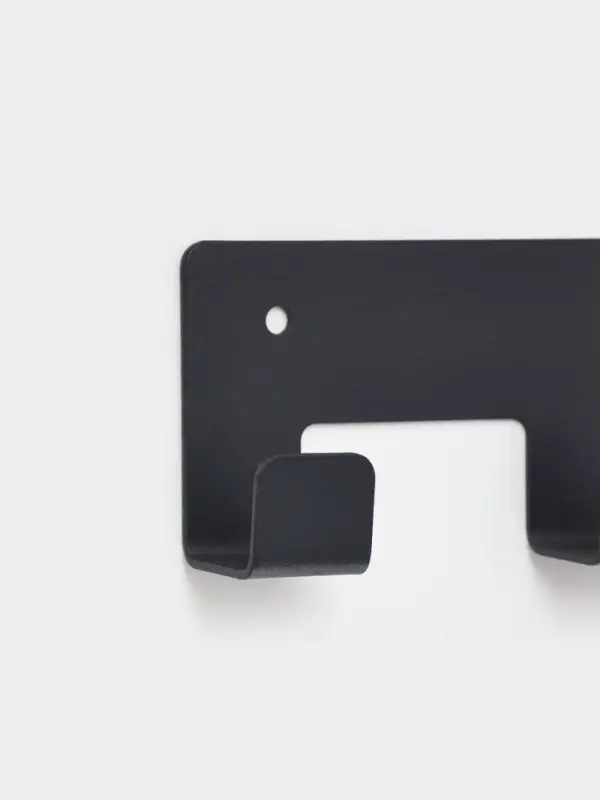 Вешалка настенная 5 крючков, цвет черный