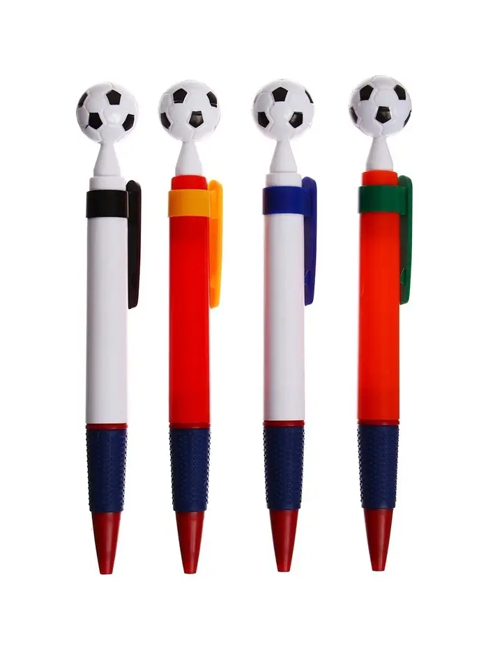 Ручка - прикол шариковая Calligrata &laquo;Футбольный мяч&raquo;, МИКС