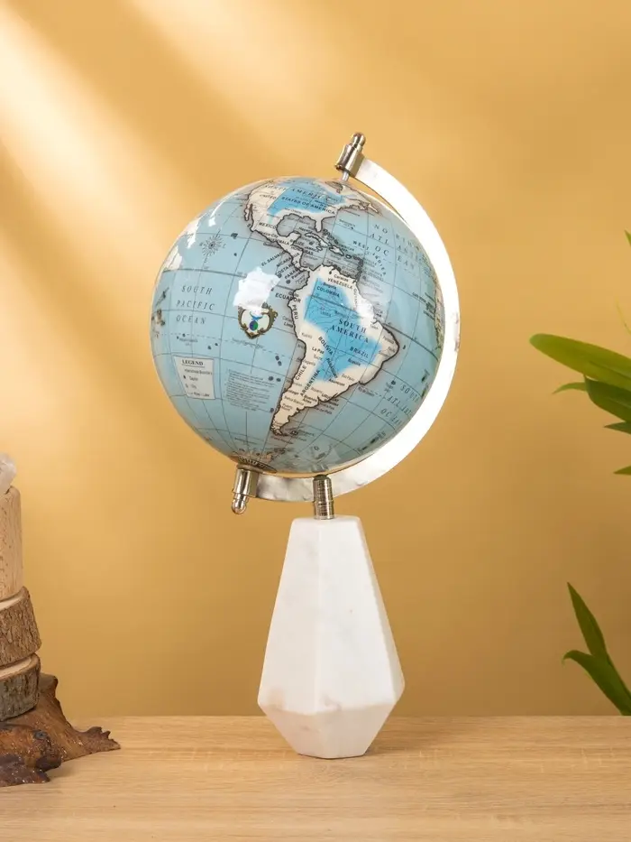 Глобус сувенирный, 18&times;15&times;33.5 см, подставка мрамор