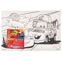 Картина по номерам для детей "Молния Маккуин и Мэтр" 20х30 см, Тачки