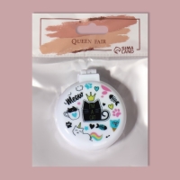 Расчёска массажная, складная, с зеркалом, d = 6,5 см, рисунок МИКС Расчёска массажная, складная, с зеркалом, d = 6,5 см, рисунок МИКС