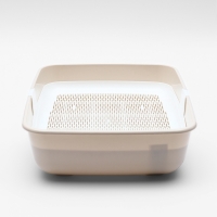 Лоток ALTA для кошек с сеткой 50 х 38 х13,5 см , бело-бежевый