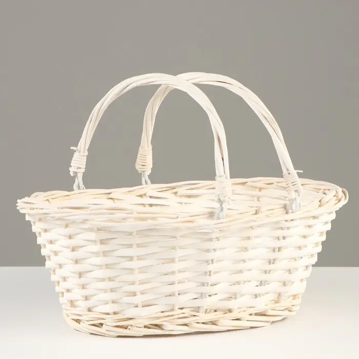 Корзинка с подвижными ручками, 32 х 25 х 13 см, ива