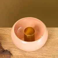 Подсвечник на 1 свечу на магнитах "Пудровый розовый" 7,5х7,5х3,5 см