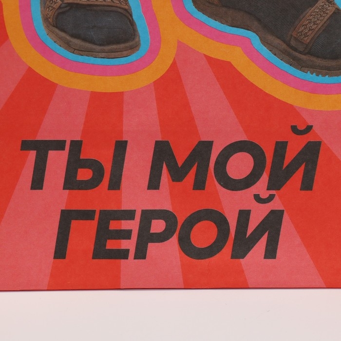 Пакет подарочный, упаковка, &laquo;Герой&raquo;, 22 х 22 х 11 см