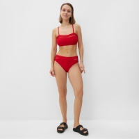 Купальник женский раздельный с лифом бандо MINAKU цвет вишни, размер 42