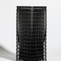 Ваза стекло настольная "Валери" кубики, 24,5х10 см, серый