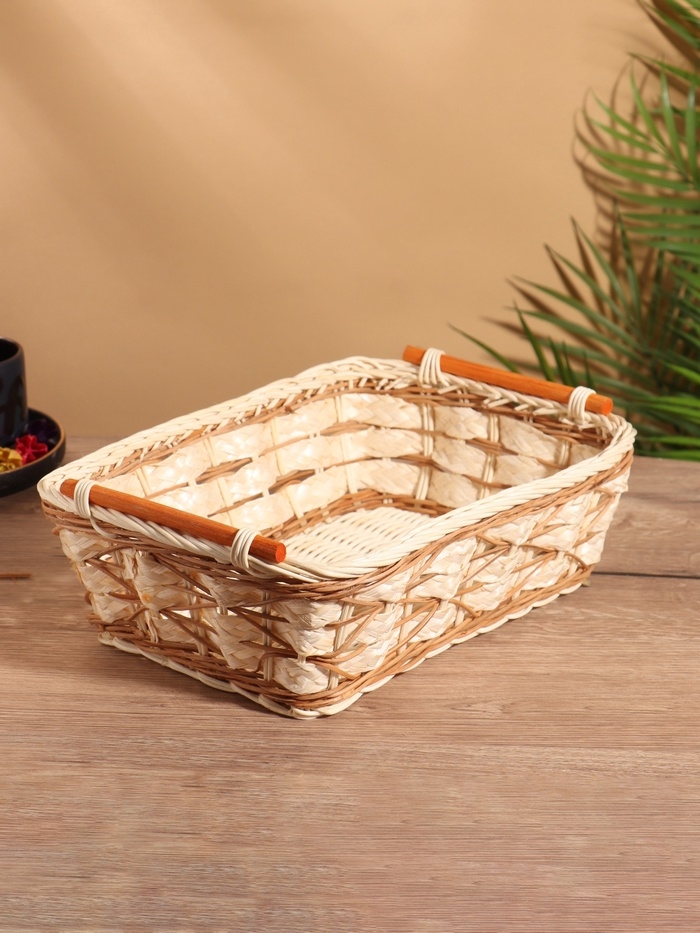 Корзина плетеная 30x22x11 см, ротанг