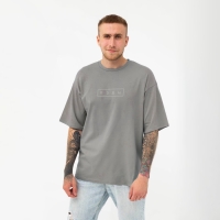 Футболка мужская KAFTAN "пздц", серый, р. 56 Футболка мужская KAFTAN "пздц", серый, р. 56