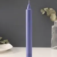 Ароматическая свеча парафиновая хозяйственная, 2.4&times;21 см, 80 г, лаванда