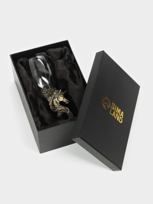 Бокал для пива "Единорог", мельхиор