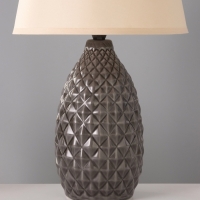 Настольная лампа "Марианна" 1х15Вт Е14 серый 28х28х45 см