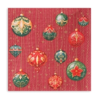 Новогодние салфетки бумажные GrandPero Deluxe &laquo;Волшебный занавес&raquo;, 3 слоя, 33х33 см, 20 шт