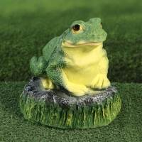Садовая фигура "Лягушка на камне" 22см