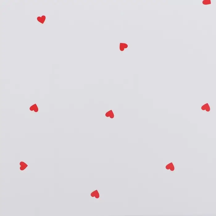 Плёнка в листах для цветов и декора, &laquo;Сердечки&raquo;, 58&times;58&plusmn;5% см