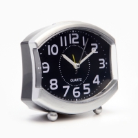 Часы настольные будильник с подсветкой "Линии", 13 х 14 см