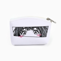 Кошелёк молодёжный &laquo;Аниме&raquo; черно-белый, 11 х 7 см