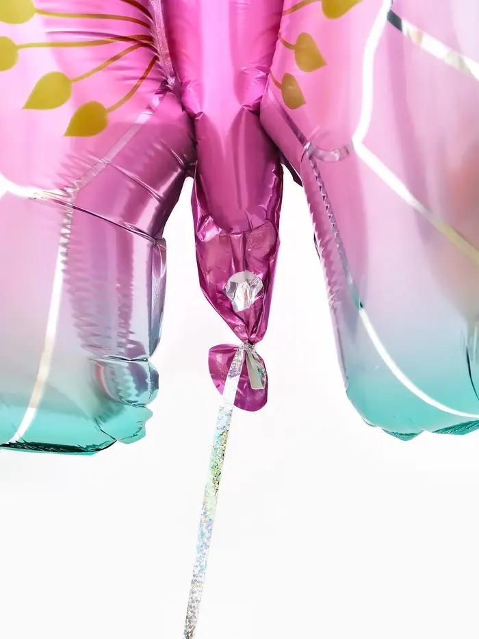 Воздушный шар фольгированный 32" &laquo;Бабочка&raquo; цвет розовый металлик