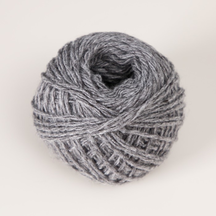 Пряжа для вязания спицами, крючком &laquo;Карачаевская&raquo;, моток, 100% акрил, 100 м/40&plusmn;5 г, (308 дымчато-серый)