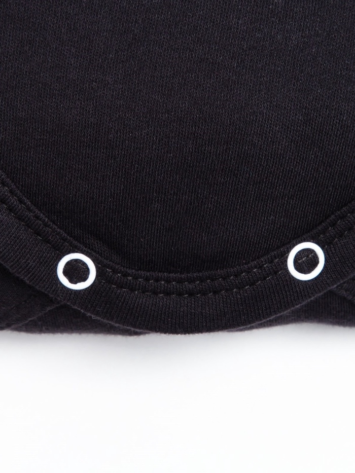 Боди детское с длинным рукавом Крошка Я "Little Boss", рост 86-92 см, цвет чёрный