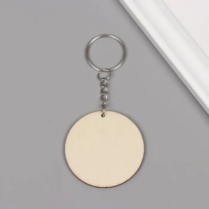 Брелок дерево "Две совы в ночном лесу" 4,6х4,6х0,3 см