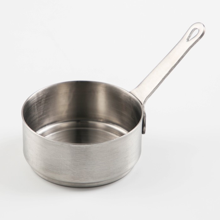 Ковш из нержавеющей стали, 120 мл, 7&times;7&times;3,5, марка стали 304, металлическая ручка, цвет серебряный