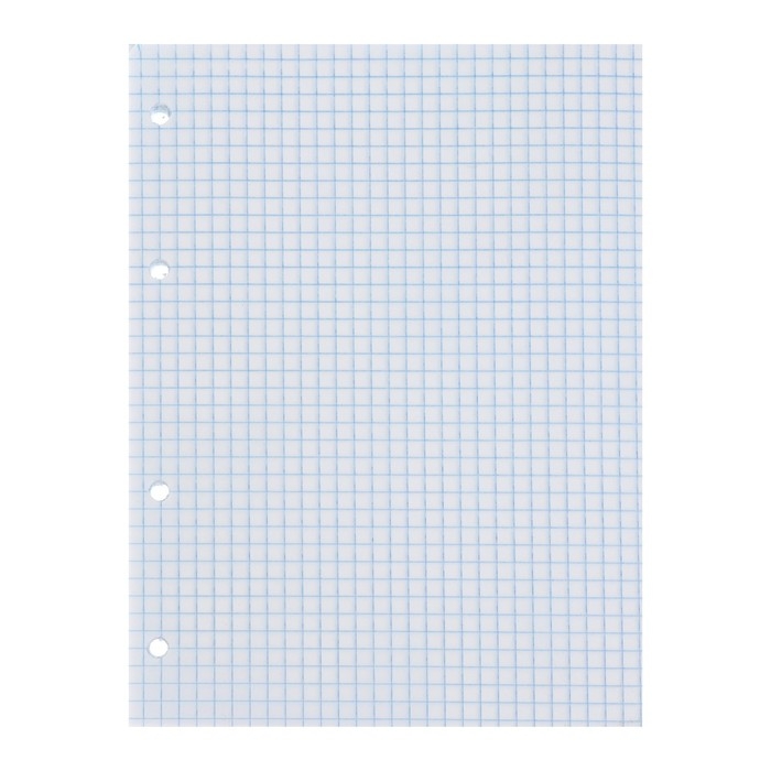 Сменный блок для тетрадей на кольцах А5, 120 листов, в клетку, Calligrata, блок офсет № 160 гр/м2, белизна 100%,