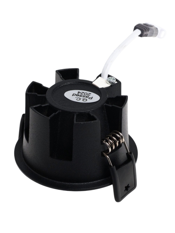 Светильник светодиодный встраиваемый, 6Вт, 6500К, с драйвером, D65, черный