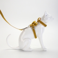 Комплект амуниции "Леди и Джентельмен", поводок 120 х 1,5 см, желтый