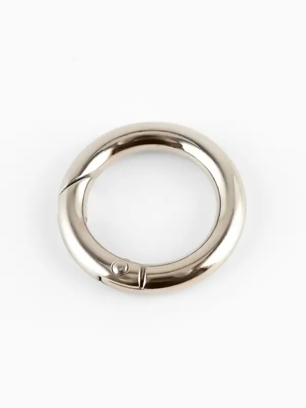 Кольца-карабины 7гр d20/28мм 4мм (наб 2шт цена за наб) серебряный TR