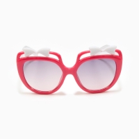 Очки солнцезащитные детские OneSun, бантики, 4.5&times;12 см, розовые