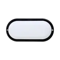 Светильник светодиодный Включай герметичный, 17 Вт, 1445 Лм, IP65, 6500К, овал, черный