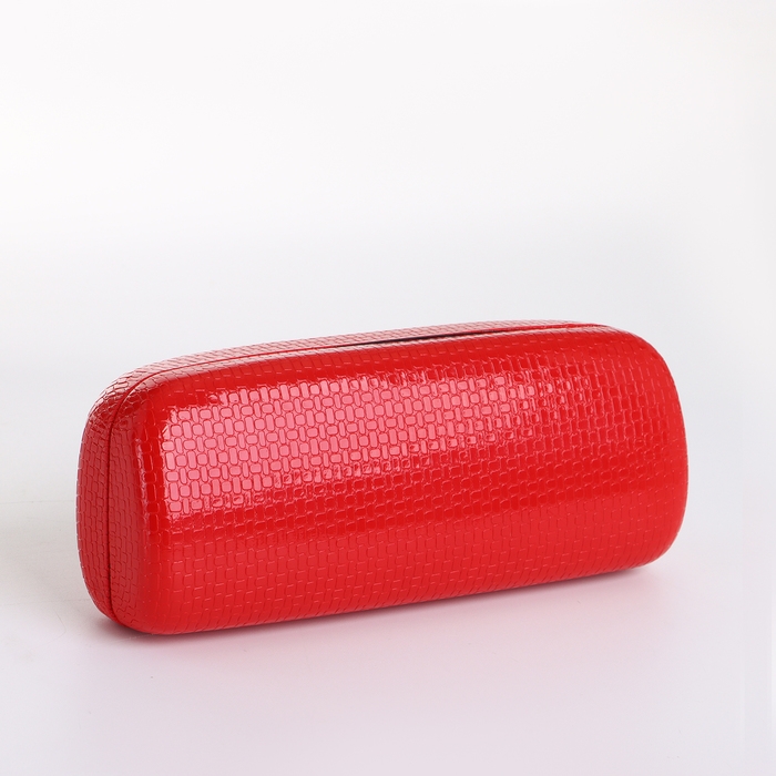 Футляр для очков на хлопушке, длина 15 см, цвет красный Футляр для очков на хлопушке, длина 15 см, цвет красный