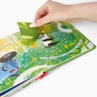 Тактильная книжка "Дружный зоопарк", Синий трактор