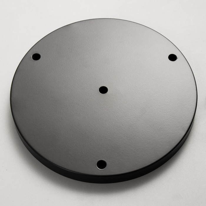 Основание для светильника "Круг-3" черный 23,5х23,5х2см