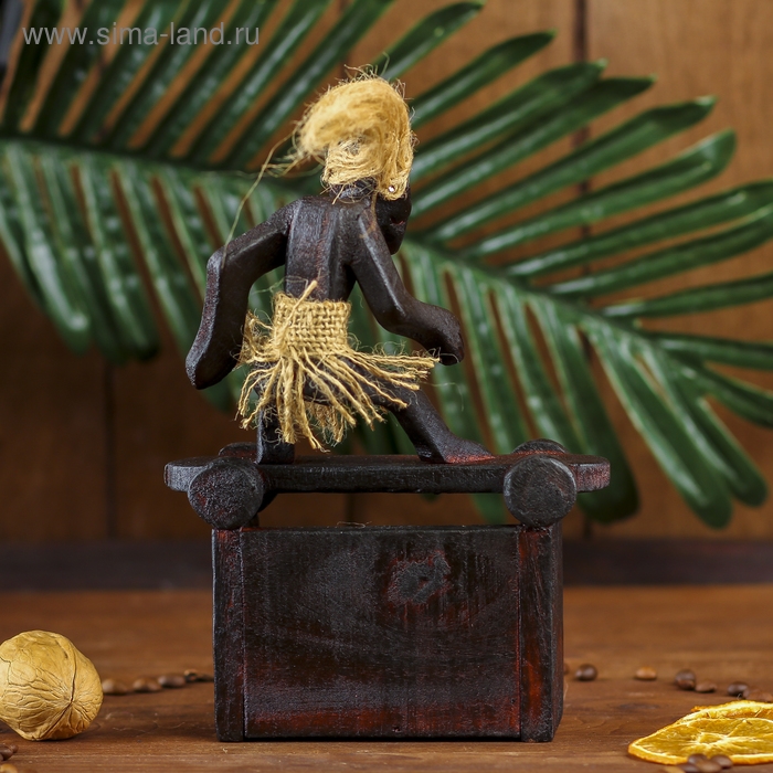 Сувенир &laquo;Абориген-календарь&raquo;, 18&times;11&times;8 см, дерево