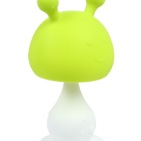 Прорезыватель силиконовый с погремушкой &laquo;Грибочек&raquo;, цвет зеленый, Крошка Я