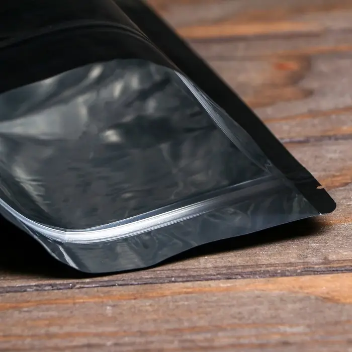 Пакет дой-пак, матовый, чёрный, 16&times;24&times;4 см