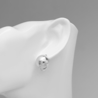 Серьги металл &laquo;Аккорд&raquo; полусфера, цвет серебро