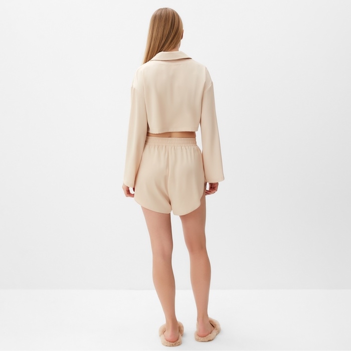 Комплект (сорочка, шорты) женская MINAKU:  Home collection цвет жемчужный , р-р 50